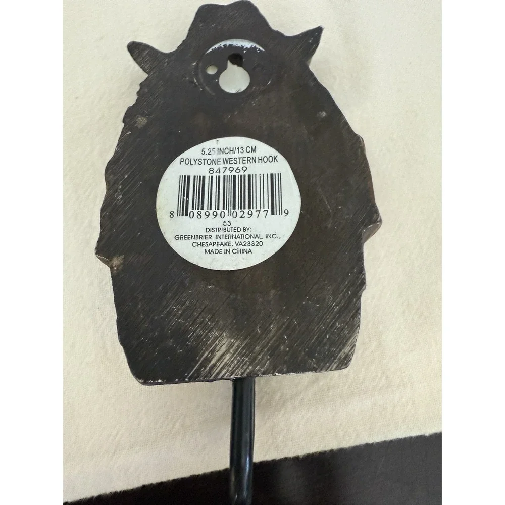 Rustic Western Gritty Cowboy Hat Small Hanger Decor Hook